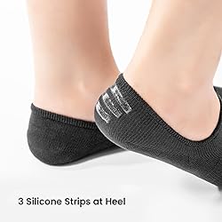 IDEGG Women and Men No Show Socks Low Cut Anti-slid