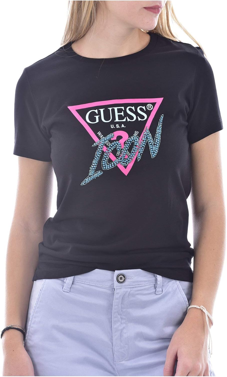 Guess Icon TShirt W0BI00I3Z00 Schwarz L Amazon.de Bekleidung