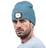 Hatlight Unisex Beanie with Light, Hands Free