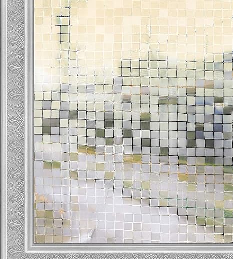 Amazon Co Jp Ktj 窓用フィルム 3d 窓飾りフィルム Svk L014 Dm250 ガラス目隠しシートuvカット 大モザイク 幅90cm ホーム キッチン