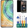 for Samsung Galaxy S21+ 5G Screen Replacement for Galaxy S21 Plus 5g LCD Screen for Samsung S21+ 5G Display for SM-G996B SM-G996U Digitizer Touch Screen Assembly Repair Part with Frame
