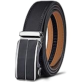 BULLIANT Men's Belt,Slide Ratchet Belt Adjsutable For Men Suit Casual Jeans Gift Boxed,Trim To Fit
