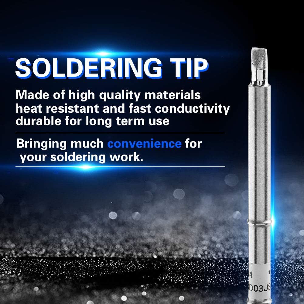 Soldering Iron Tips Welding Tool T12 Series Welding Replacements for FX-951 Rework Stationsuitable for Lower Temperature Soldering 200℃~480℃(T12-D4) - Image 4