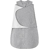 ZIGJOY Sleep Sack Swaddle 1.0 TOG Baby Wearable Blanket 100% Cotton Baby Swaddle Blanket for Newborns 0-6 Months for Boy Girl, Grey