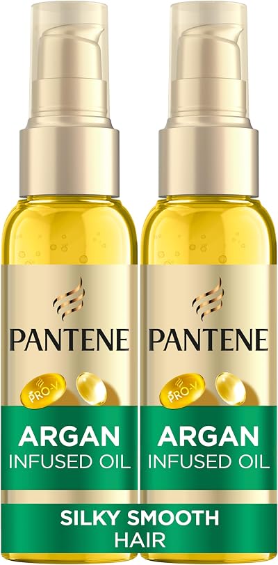 Pantene Pro-V Argan Infused Frizz Ease Hair Oil 100ml Pack of 2
