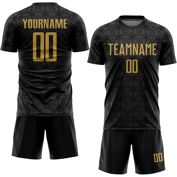 Amazon.com : Custom Black Soccer Uniforms for Men Women Youth Boys