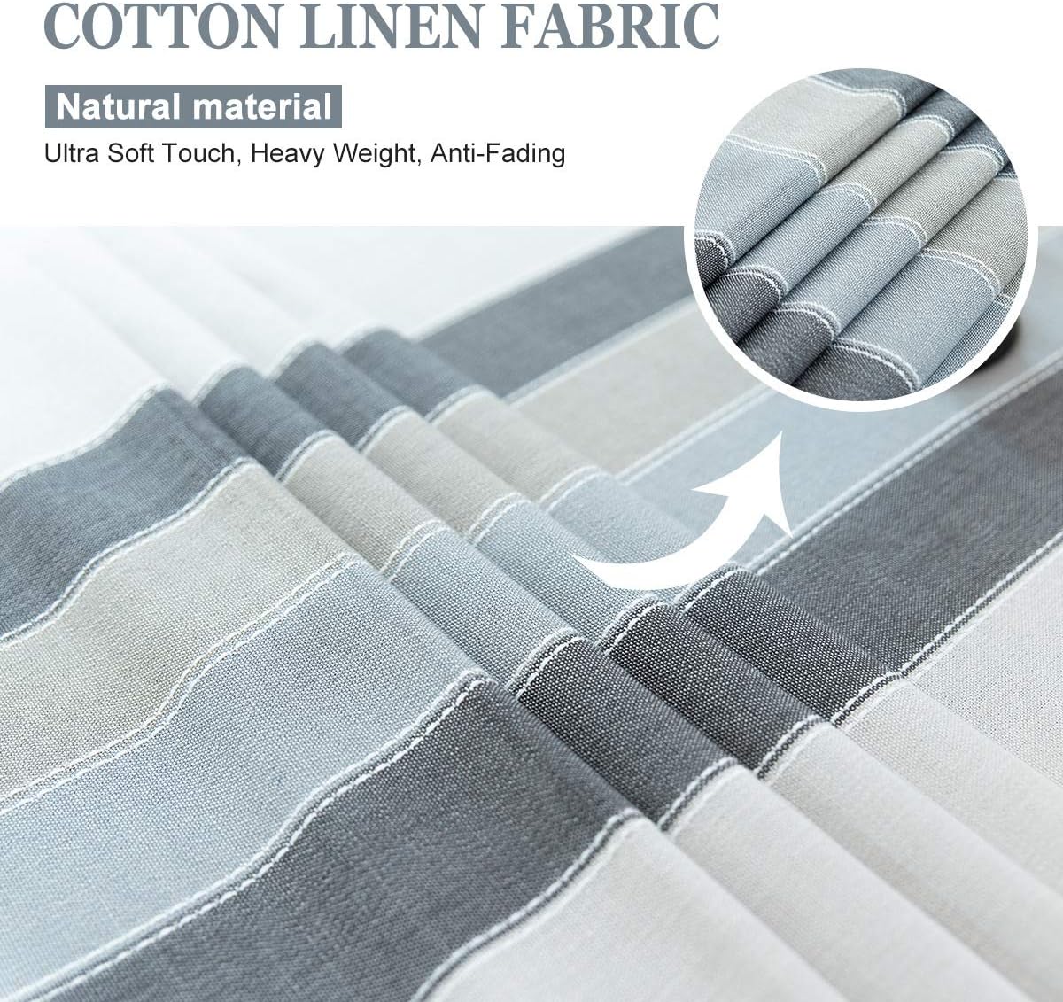 OstepDecor Tablecloth, Rectangle Table Cloth for 4 ft Table, Cotton Linen Tablecloths, Table Cover for Kitchen Dinning Room Party, Rectangle/Oblong, 55 x 70 Inch, 4-6 Seats, White: Home & Kitchen