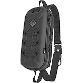 HAZARD 4 Bandoleer - Mini Tactical Sling Bag - EDC/CCW Shoulder Crossbody Pack - Water Resistant Small Chest Satchel - Durable Carry Travel Backpack - Military-Style Single Strap Body Pack - Black