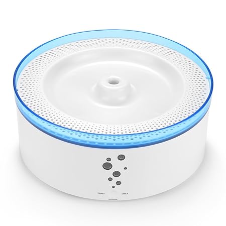 Lunvon 100 OZ Haustier Brunnen Hund Wasserspender, 3L Super ruhig Automatische elektrische Wasser Schüssel mit 3 Arbeitsweise