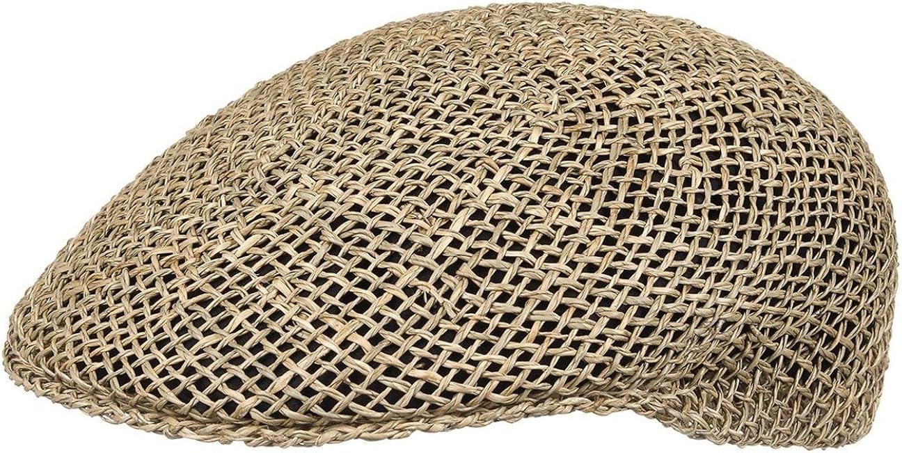 Lipodo Straw Flat Cap Women/Men Summer Cap Made of Straw Made in