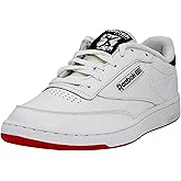Reebok Men's Club C 85 Shoes, Ftwwht/Chalk/Vecred, 11 M