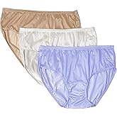 Shadowline womens Hidden Elastic Nylon Hipster Panty 3-pack
