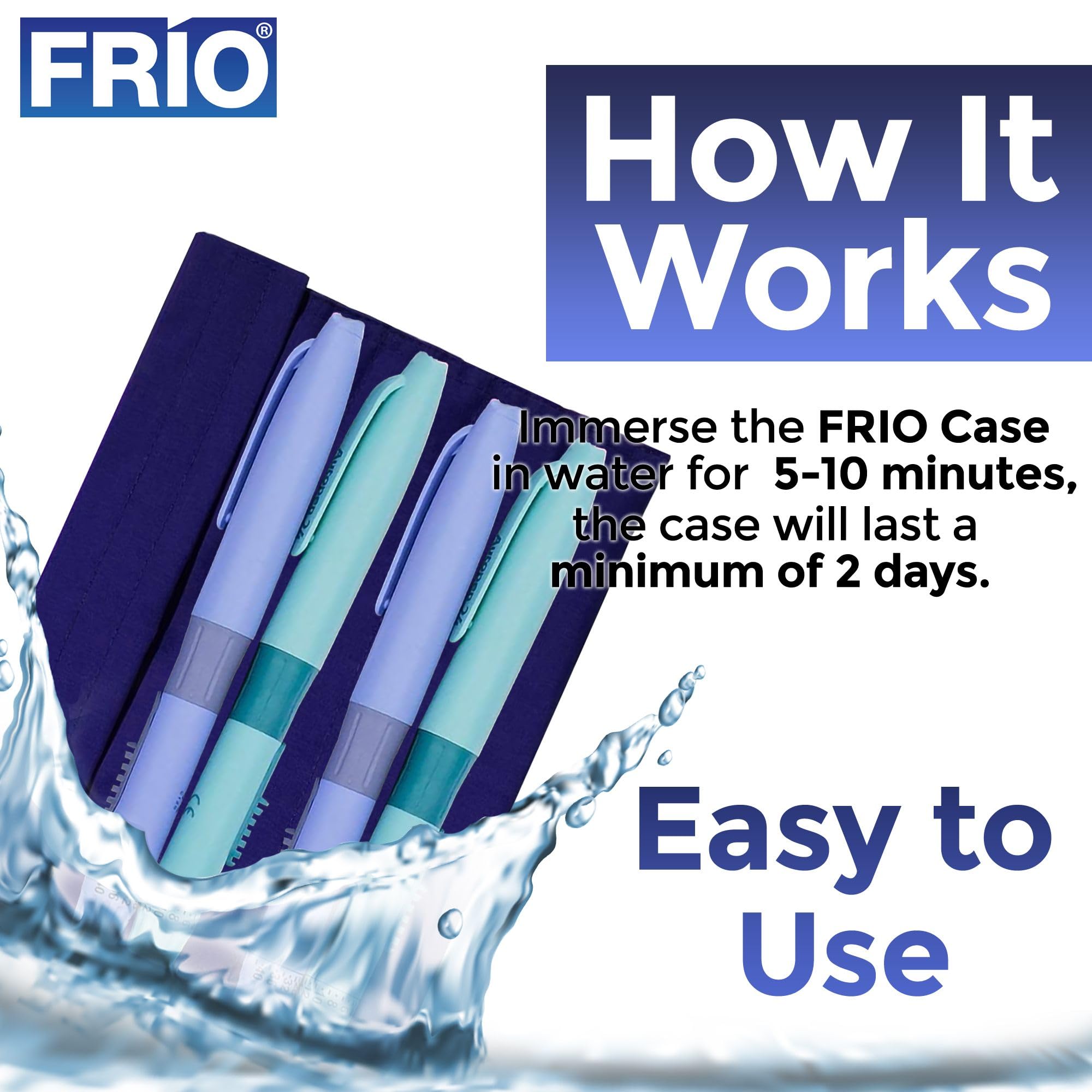 FRIO Extra Large Insulin Cooling Wallet - Keep Medication Cool for 45+ Hours Insulin Bag - Perfect for Travel and Everyday Use