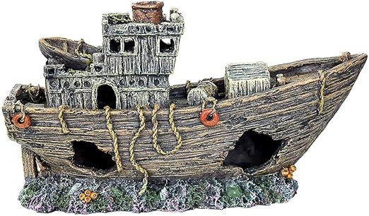 ship aquarium decorations