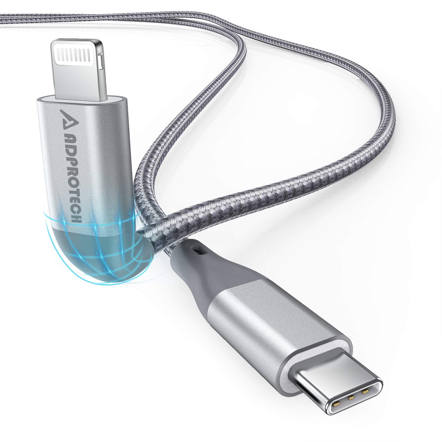 Photo 1 of USB C to Lightning Cable, Type C to Lightning Cable 6FT, ADPROTECH [Apple MFi Certified] Fast Charging Cable Compatible with iPhone 14/13/12/11/Pro/Pro Max/X/XS/XR/XS Max/8/8P, Supports Power Delivery