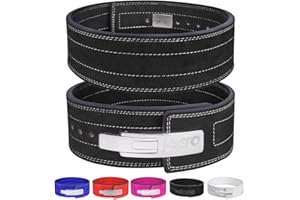 JAYEFO SPORTS LEATHER WEIGHT LIFTING LEVER BELT FOR POWERLIFTING IPF BUCKLE MEN & WOMEN STRONGMAN 10MM WORKOUT DEADLIFTS