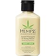 Hempz Sweet Pineapple & Honey Melon Moisturizing Skin Lotion, Hemp Seed Herbal Body Moisturizer with Jojoba, Natural Extracts, Vitamins A and E, 2.25 oz
