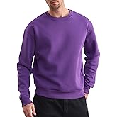 LINMYZAI Men's Soft Crewneck Sweatshirt Breathable Crew Neck Pullover Outdoor Athletic Long Sleeve Sweatshirts