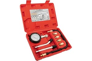 Punmew 0-300psi Compression Tester 8pcs Small Engine Cylinder Compression Tester Kit with Adapters for Cars Trucks Motorcycles