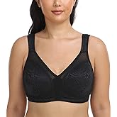 DotVol Women's Full Coverage Minimizer Bra Non Padded Wireless Comfort Support Everyday Bra