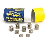 Rocket Box Pinewood Derby Weights Tungsten 3.25oz. Pinecar Power with Varied Sizes of Incremental Cylinders. Heavy With No Lead