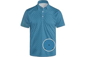 Lxopogk Golf Shirts for Men Funny Polo Short Sleeve Performance Moisture Wicking Quick Dry Mens Hawaiian Polo Shirt