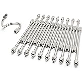 20Pack 5.6Inch Flexible Nozzle Extensions Brass Mist Rod for Misting System | Bendable Copper Extended Pole 10/24 UNC for Garden, Humidification, Spraying, Outdoor Cooling, Dust Control, Landscaping