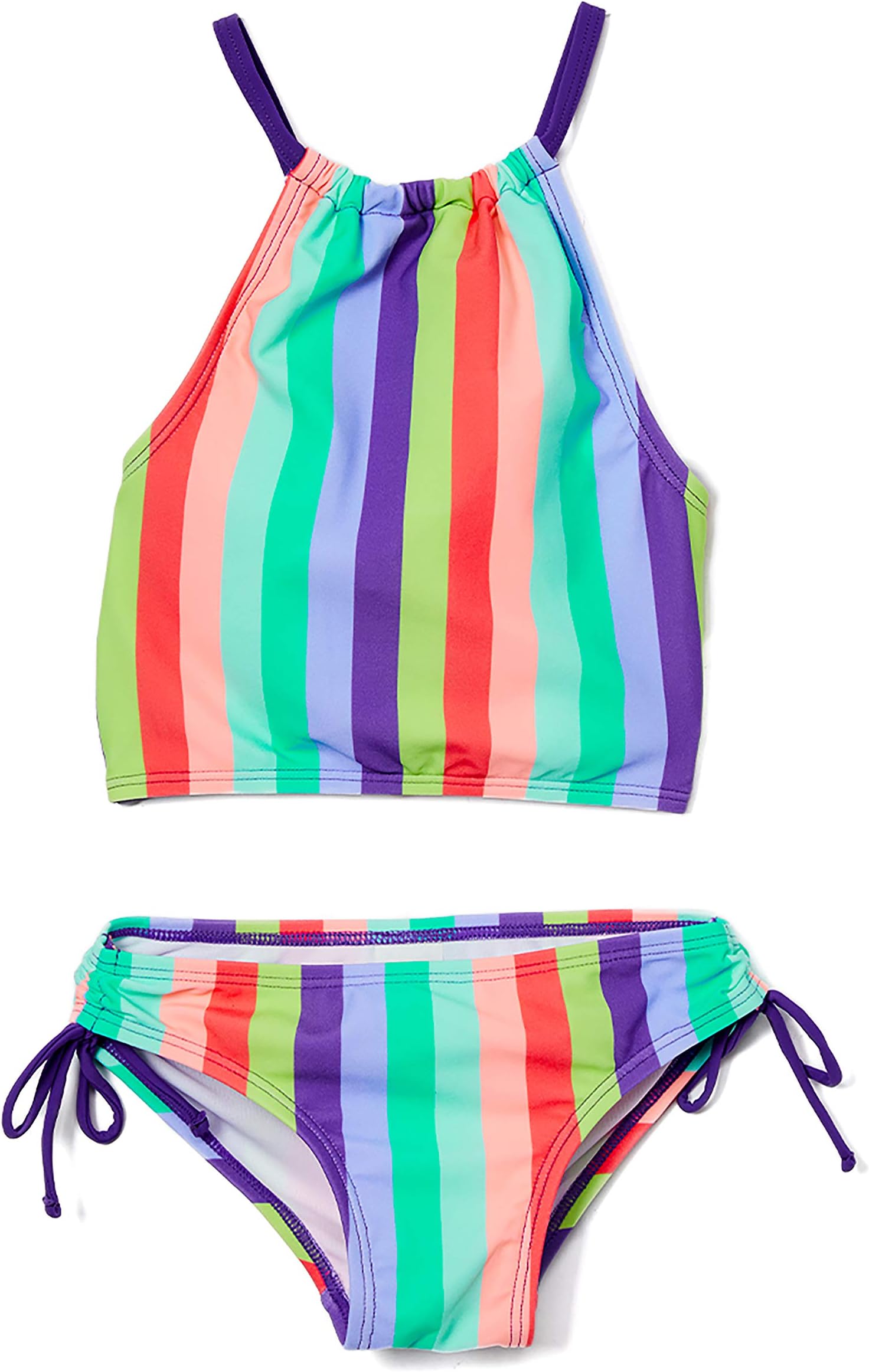 Kanu SurfGirls' Daisy UPF 50 Beach Sport Halter Tankini 2-Piece Swimsuit