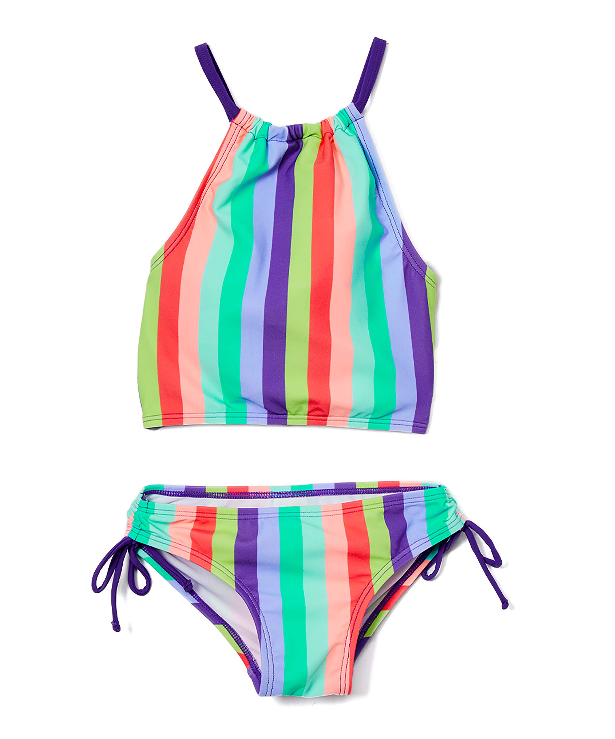 Kanu SurfGirls' Daisy UPF 50 Beach Sport Halter Tankini 2-Piece Swimsuit