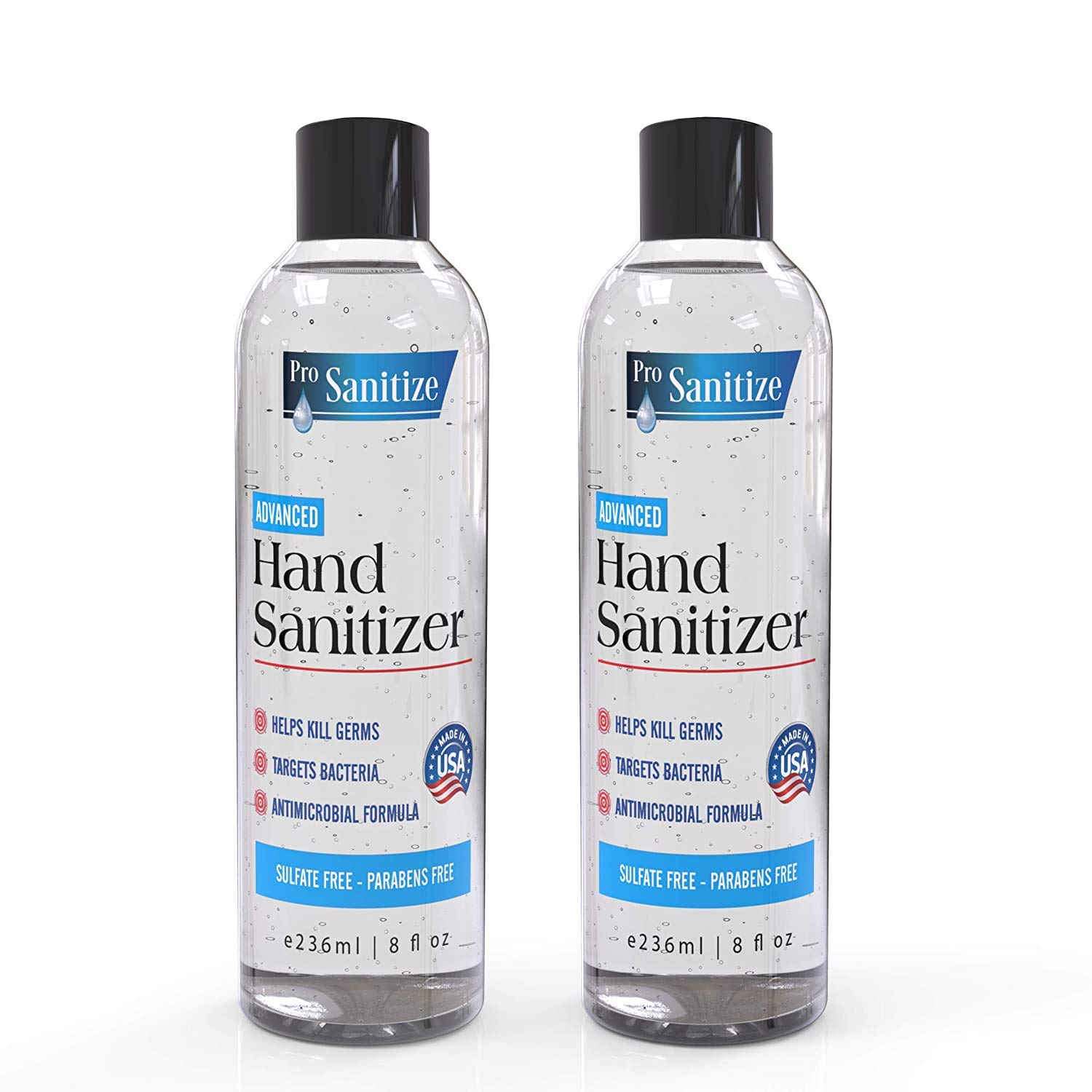 Waterless Hand Disinfectant Cleaning Gel - 2-Pk 8 fl oz Bottles : Beauty