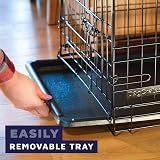 Dog Crates Plus Medium Foldable Dog Crate 30 Inch Two Doors Black view 6