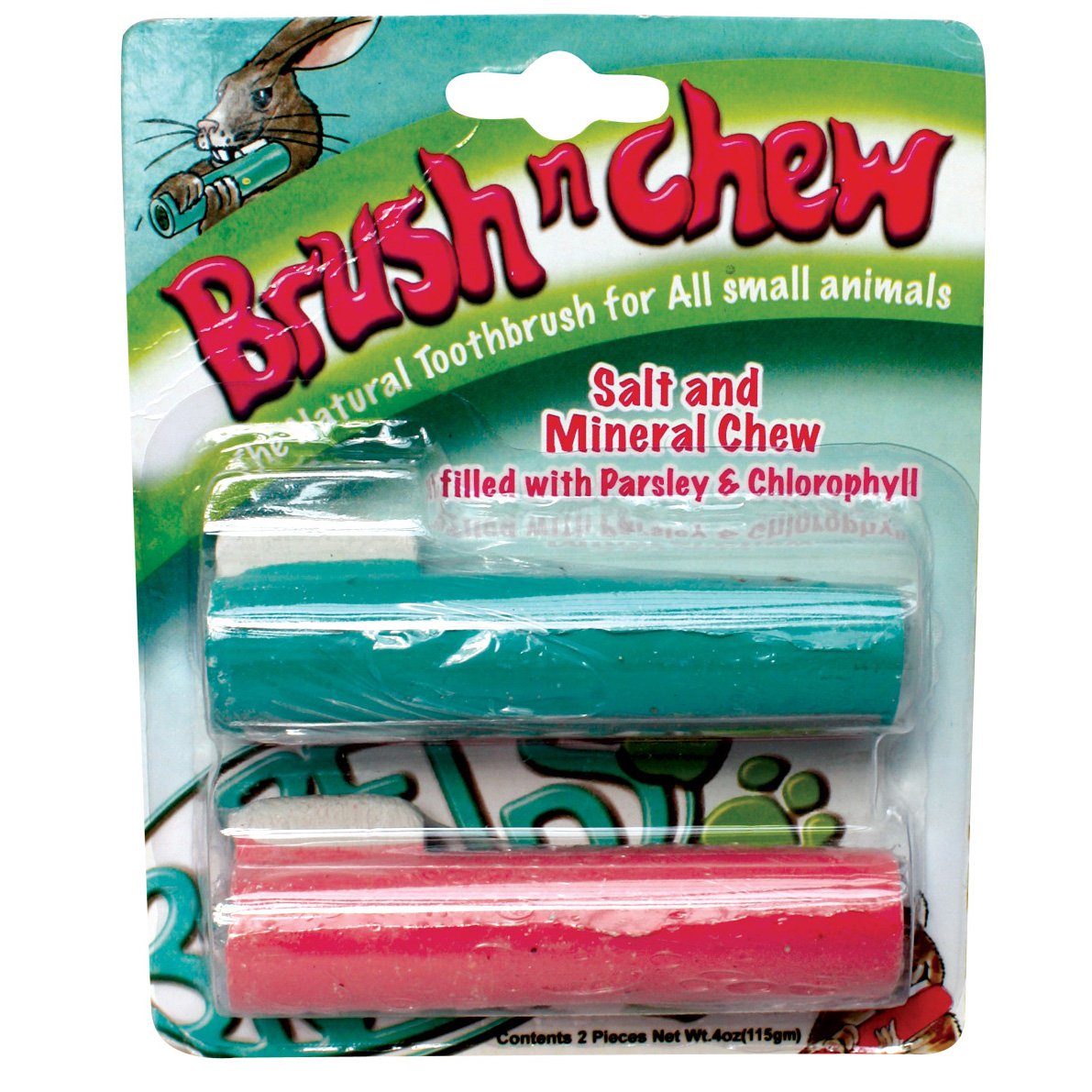 Pet Brands Brush and Chew Salt with Mineral Treat for Small Animal