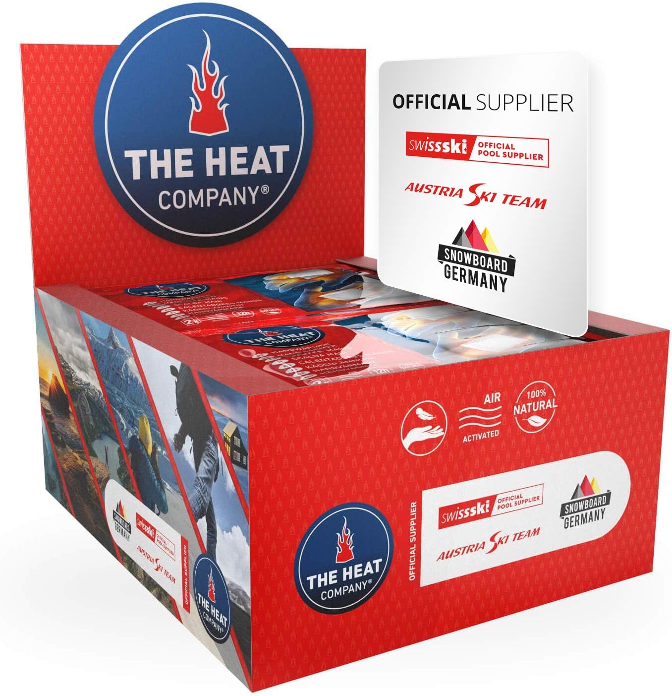 THE HEAT COMPANY Handwarmers, 40 works, EXTRA WARM, Hand Heat Pads, 12 Hours Warm Hands, Instant Heat, Air Activated