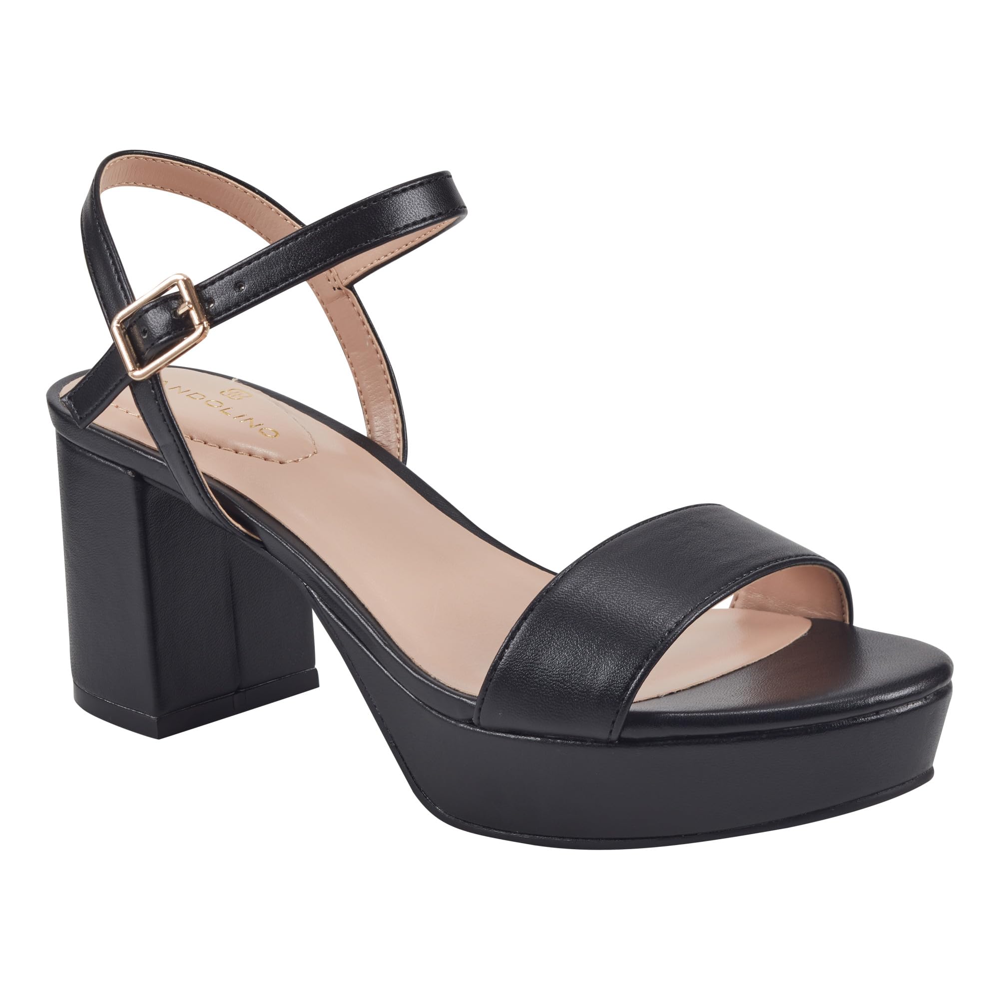 Bandolino Women’s Pennie Heeled Sandal, Black 001, 11