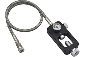 Aopkeo PCP Airsoft Paintball Diving Scuba Refill Station for Filling Air Tanks 24inch Hose