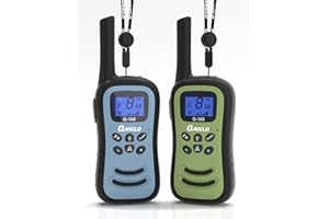 Qniglo Walkie Talkies for Adults/Kids, Rechargeable Walkie Talkies Long Range with 22 FRS Channels, VOX 2 Way Radios with LED Flashlight for Hiking Camping Trip Adventure(Bluegreen)