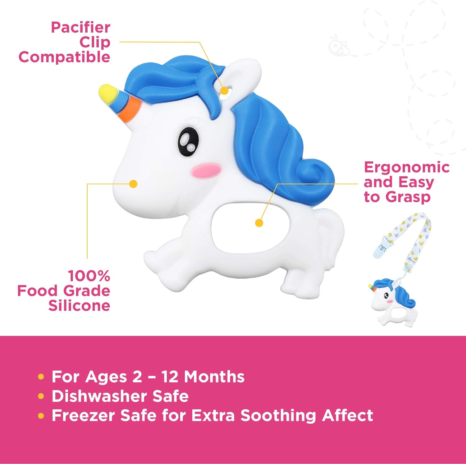 unicorn teether