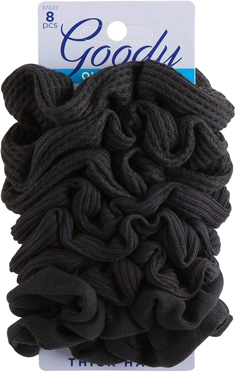 Goody Hair Ouchless Painfree Women's Hair Scrunchie, 8 count, Black : Hair Scrunchie : Beauty
