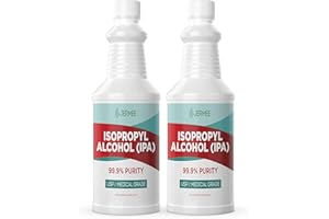 Jermee Isopropyl Alcohol (IPA) 99.9% Purity - USP/Medical Grade - Concentrated Rubbing Alcohol, Made in The USA, 32 Ounce, 2 Pack
