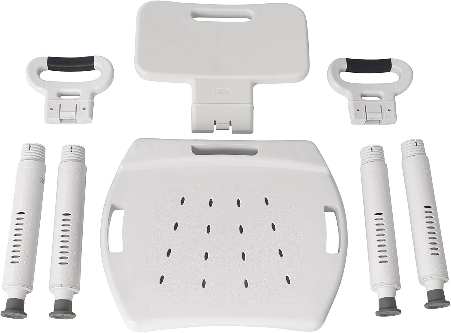 Drive Medical RTL12505 Premium Series Shower Chair with Back and Arms: Health & Personal Care