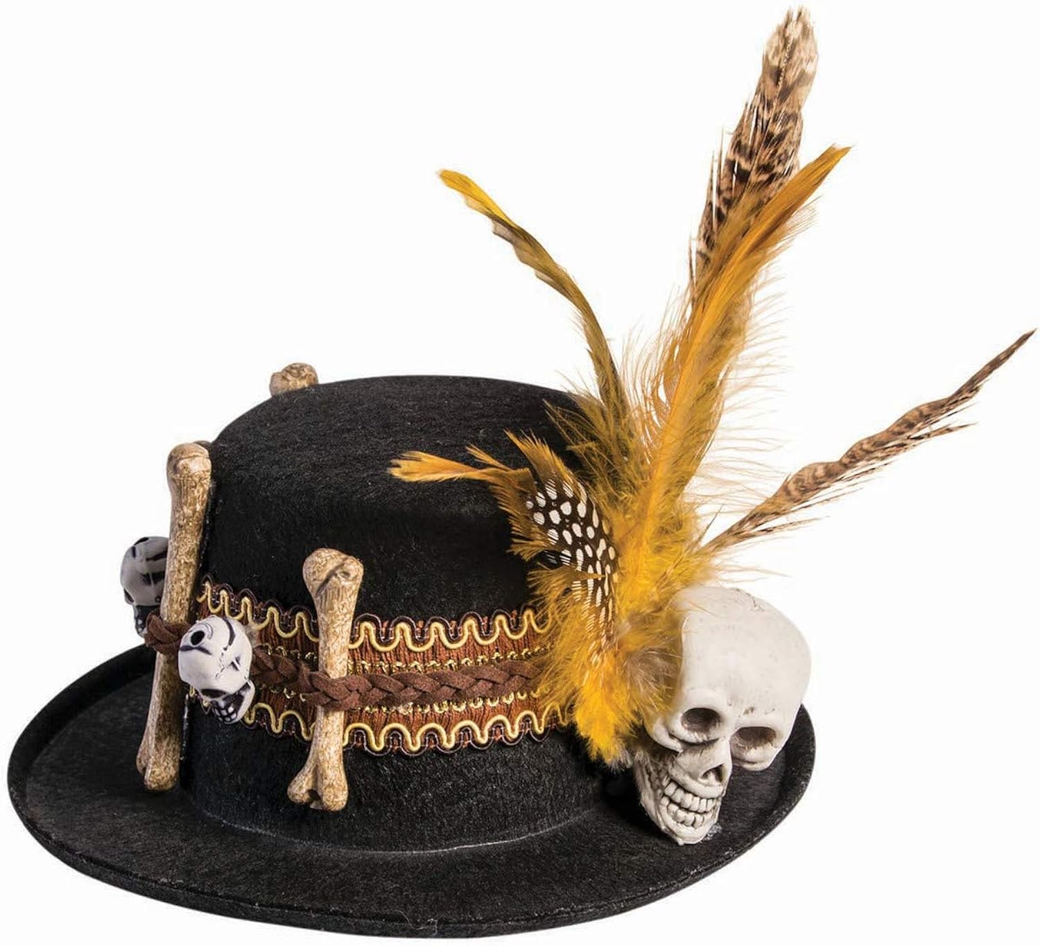 Forum Novelties UnisexAdults Voodoo Mini Hat, Black