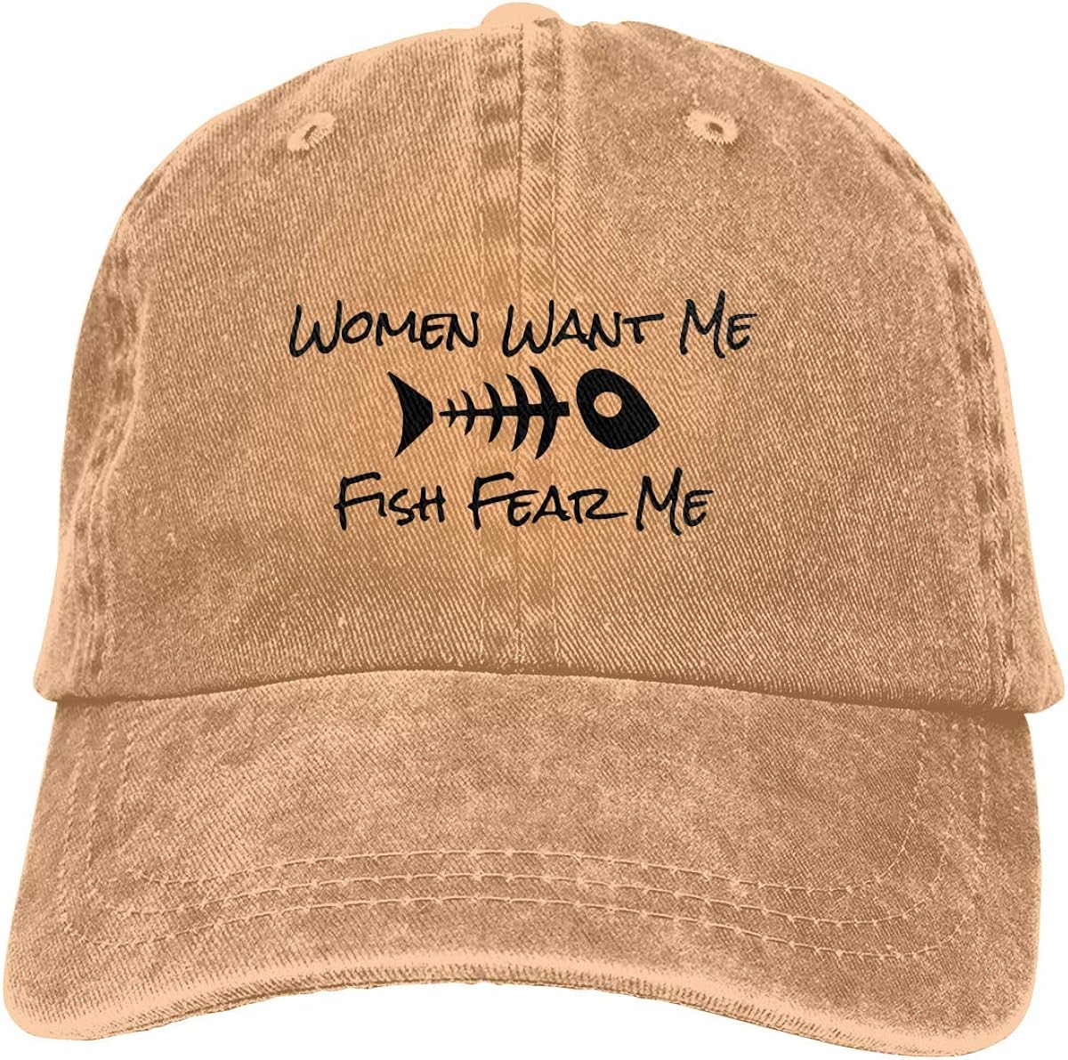Women Want Me Fish Fear Me Fishing Men Women Classic Adjustable Plain Cap Hat Amazon.de Bekleidung