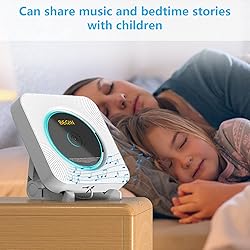 AONCO Portable CD Player,Bluetooth Wall-Mounted CD
