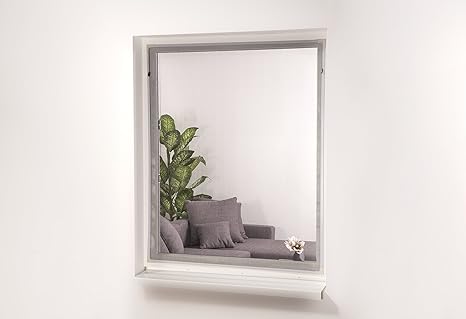 hecht international 101320201-VH EASY Magnet-Fliegengitter Fenster weiß 130x150 cm
