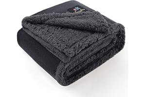 Luciphia Waterproof Bed Blanket Washable,Soft Sherpa Fleece Puppy Reversible Throw Blankets for Small Dog Cat,Furniture Cover
