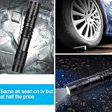 RISEMART Mini Torch Pocket Clip Waterproof 3.5" Ultra Bright LED Flashlight AAA view 6