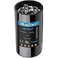BlueStars 108-130 uf/MFD 110-125 VAC ±20% Volts Round Start Capacitor 50/60 Hz AC Electric Replacement Part - Exact Fit for Single-Phase Electric Motors