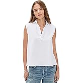 Frank & Eileen Women's Popover Collar Tank