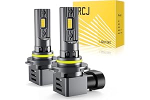 RCJ 9006 Light Bulb, HB4 Bulbs 100W 30000LM Super Bright Bulb with Cooling Fan, 6000K Cool White Fog Lights, Plug and Play, Pack of 2