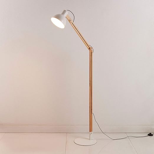 Lampadaire Bois Shivanja Moderne En Blanc En Bois E A Pour Bureau 1 Lampe A E27 A De Lindby Lampadaire Sur Pied Lampe A Pied Lampe De Sol Amazon Fr Luminaires Et Eclairage